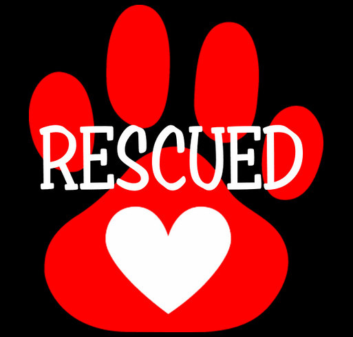 Rescued Dog Resource Center shirt design - zoomed