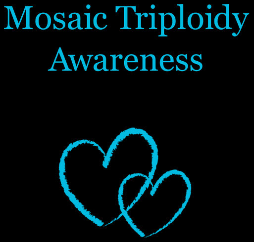 Mosaic Triploidy Awareness shirt design - zoomed