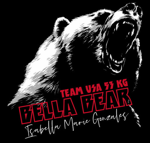 Bella Bear Represents USA at the World Championships shirt design - zoomed