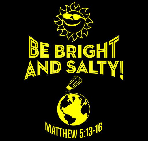 BE BRIGHT AND SALTY! shirt design - zoomed