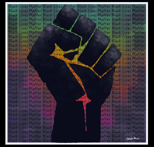 Support to end racial injustice! shirt design - zoomed