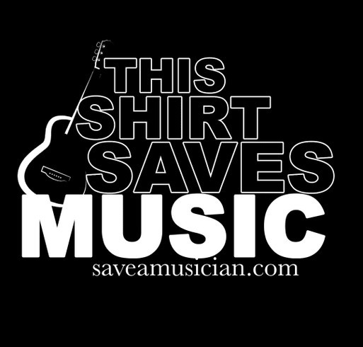 Save a Musician shirt design - zoomed
