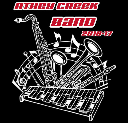 Athey Creek Middle School Band shirt design - zoomed