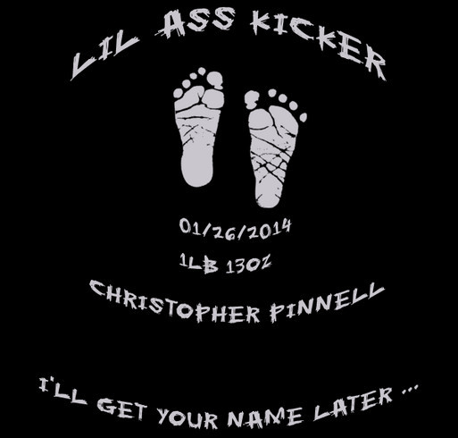 Lil Ass Kicker shirt design - zoomed