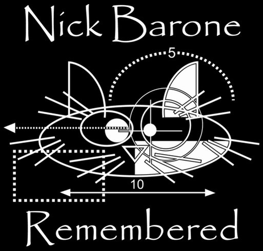 Nick Barone Remembered shirt design - zoomed