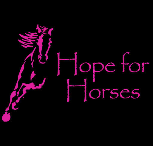 Hope for Horses is an organization that I began in hopes of helping non profit rescues around the country. With the amazing support and members of this group and the pure love we all have for our equine friends we have been helping one rescue every month. shirt design - zoomed