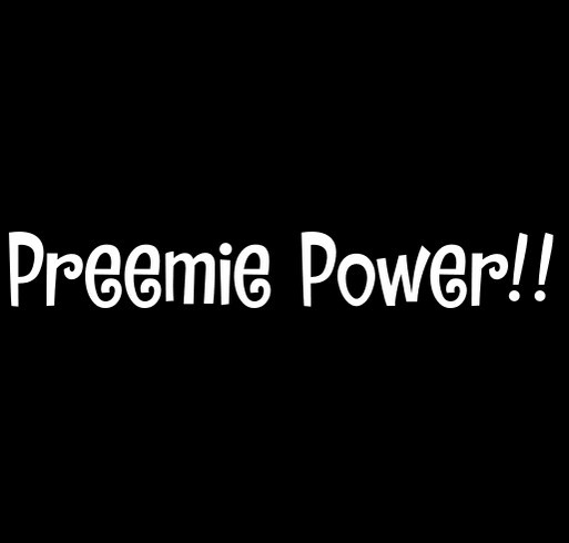 Preemie Power shirt design - zoomed