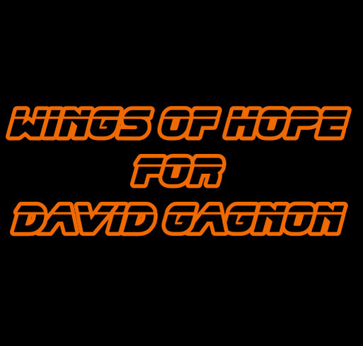 Wings of Hope for David Gagnon - Cancer Survival Fund shirt design - zoomed