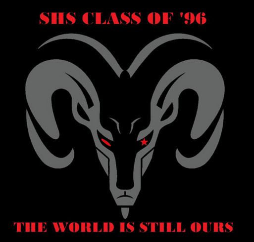 SHS Class of 1996 Fundraiser shirt design - zoomed