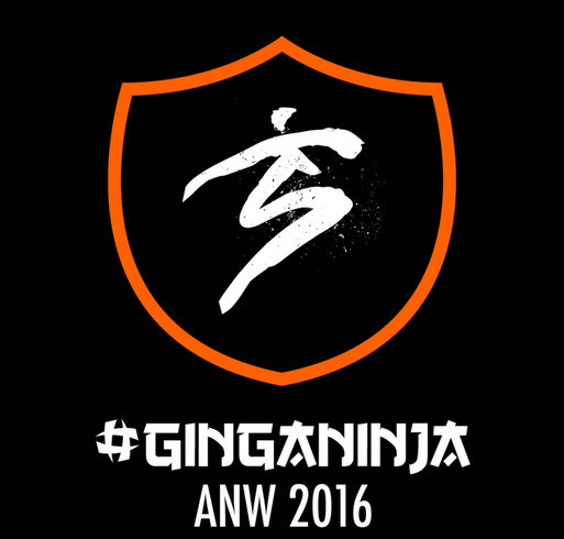 American Ninja Warrior 2016 GingaNinja T-shirts! shirt design - zoomed