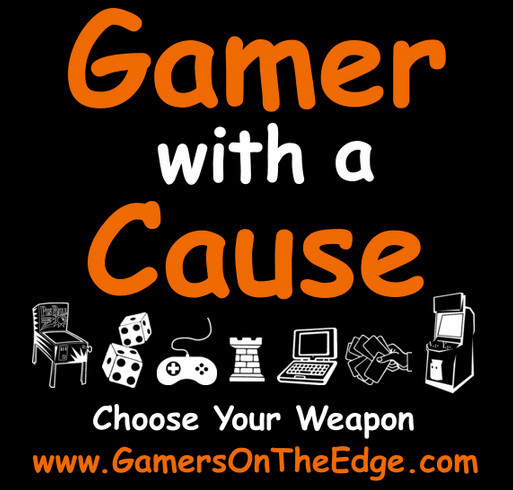 Gaming with a Cause shirt design - zoomed
