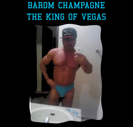 Barom Champagne - The King of Vegas shirt design - zoomed