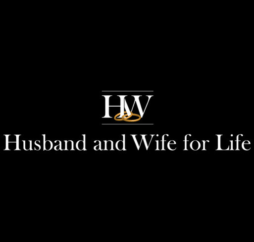 Husband and Wife for Life shirt design - zoomed