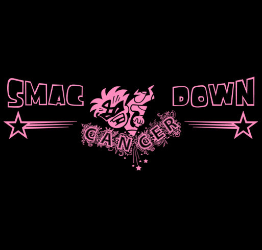 Team SMacDown T-Shirt Sale to Benefit Rays of Hope Walk/Run Toward The Cure Of Breast Cancer 2016 shirt design - zoomed