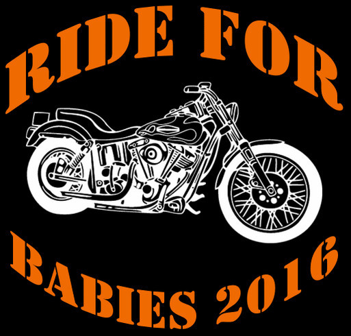 Ride for Babies 2016 shirt design - zoomed