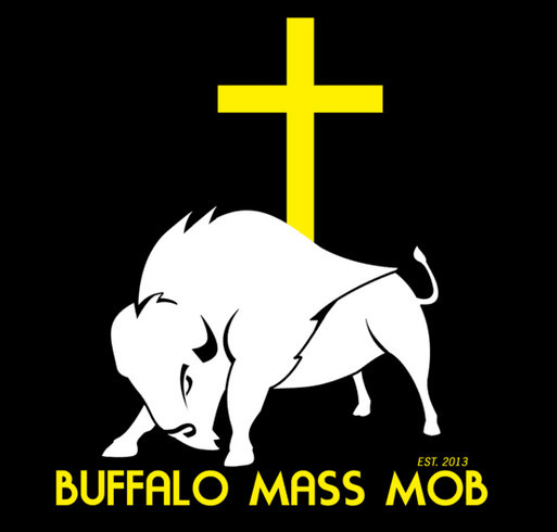 Buffalo Mass Mob XI Fundraiser for Saint Ambrose shirt design - zoomed