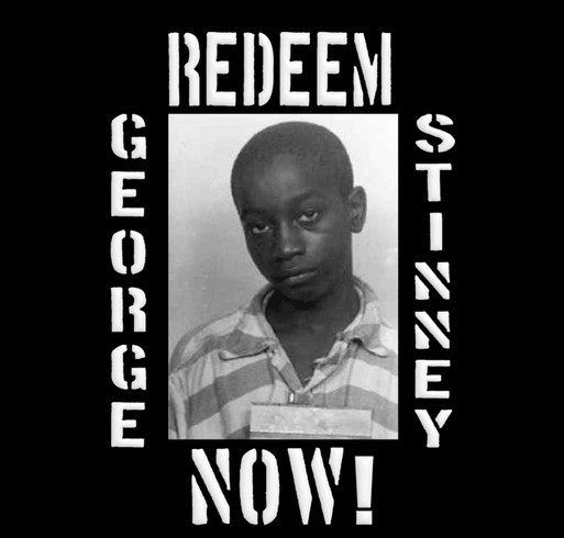 THE REDEEM GEORGE STINNEY JR FUNDRAISER shirt design - zoomed