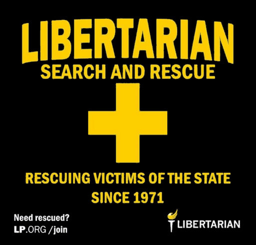 Libertarian Rescue Team shirt design - zoomed