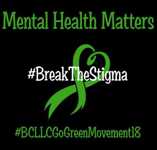 Go Green Movement for Mental Health Awareness shirt design - zoomed