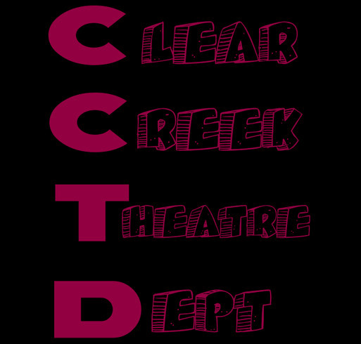 Clear Creek Theatre Department Fundraiser shirt design - zoomed
