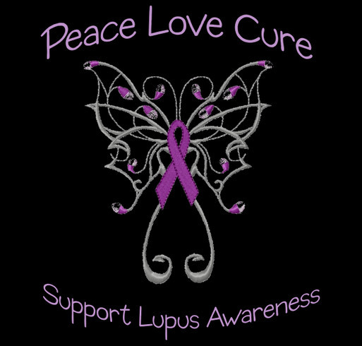Peace, Love, Cure Lupus! shirt design - zoomed