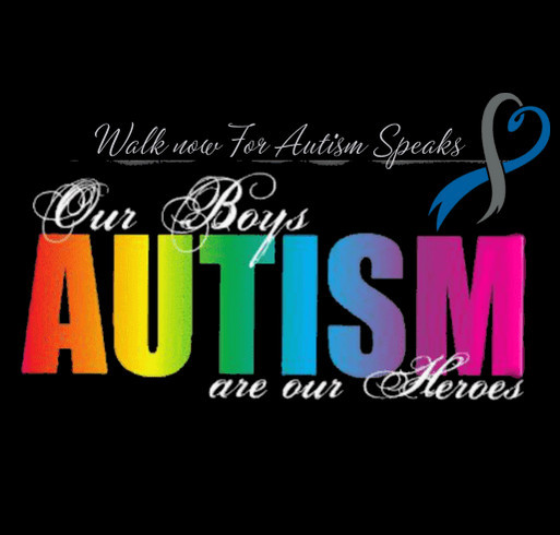 Our Boys: Autism Awareness shirt design - zoomed