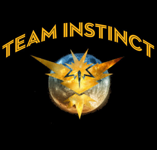 Pokemon Go Team INSTINCT shirt design - zoomed