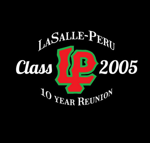LP Class 2005 10 Year Reunion- Black t-shirt shirt design - zoomed