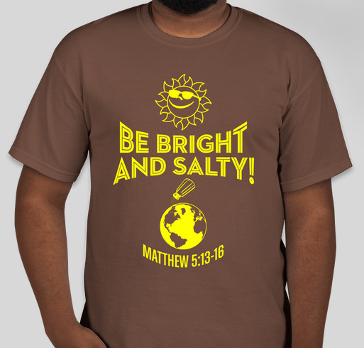 BE BRIGHT AND SALTY! Fundraiser - unisex shirt design - front