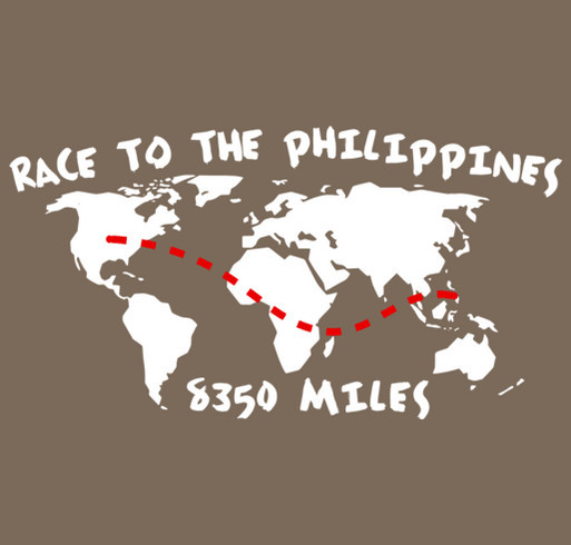 Race to the Philippines shirt design - zoomed