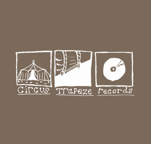 Circus Trapeze Records shirt design - zoomed