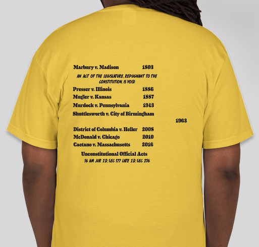 Patriots vs. Tyranny Fundraiser - unisex shirt design - back