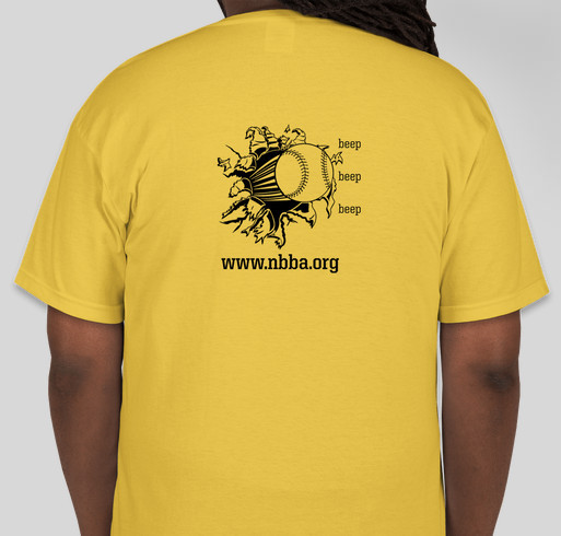 Daytona Bats Blind Beep Baseball Fundraiser - unisex shirt design - back