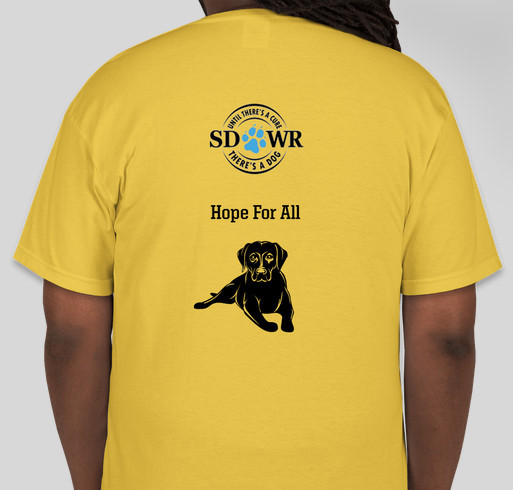 Nate's Diabetic Alert Dog Fundraiser - unisex shirt design - back