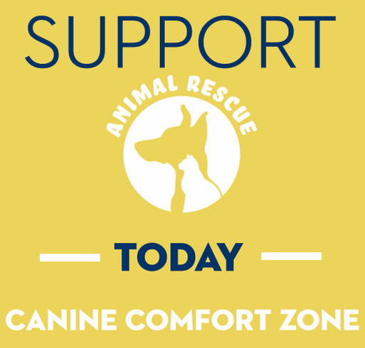 canine comfort zone shirt design - zoomed