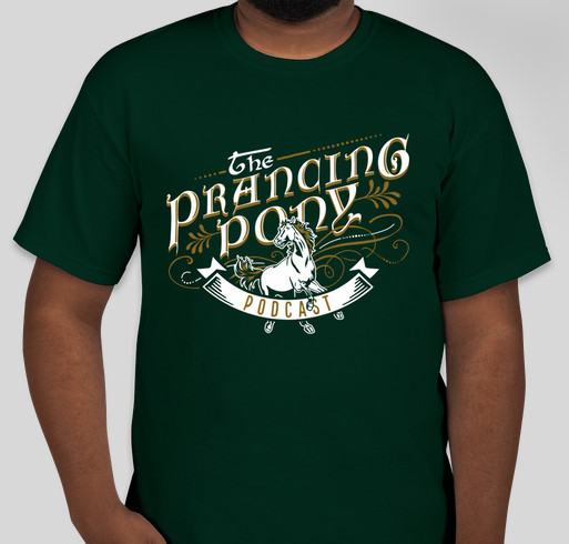 The Prancing Pony Podcast is going to Tolkien 2019! Fundraiser - unisex shirt design - front