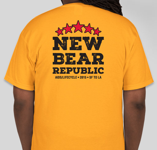 New Bear Republic 2015 Fundraiser - unisex shirt design - back