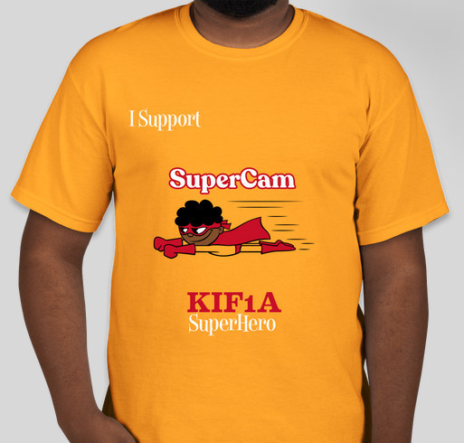 SuperCam KIF1A Superhero Fundraiser - unisex shirt design - front