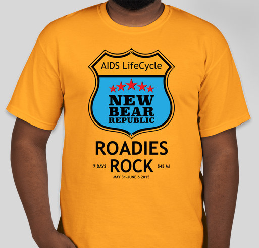 ROADIES ROCK...the New Bear Republic way! Fundraiser - unisex shirt design - front