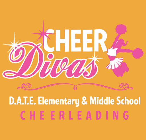 DATE Cheerleaders T-shirt Booster Campaign shirt design - zoomed