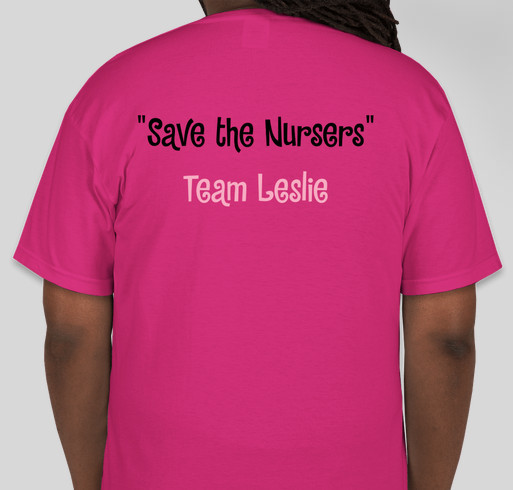 Team Leslie Fundraiser - unisex shirt design - back