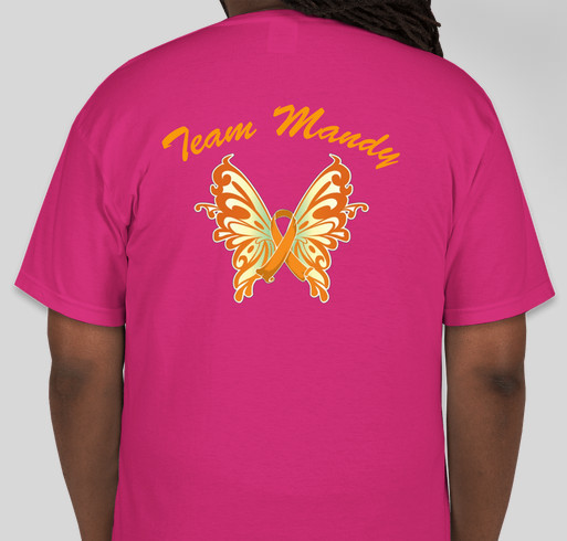 Team Mandy Fundraiser - unisex shirt design - back