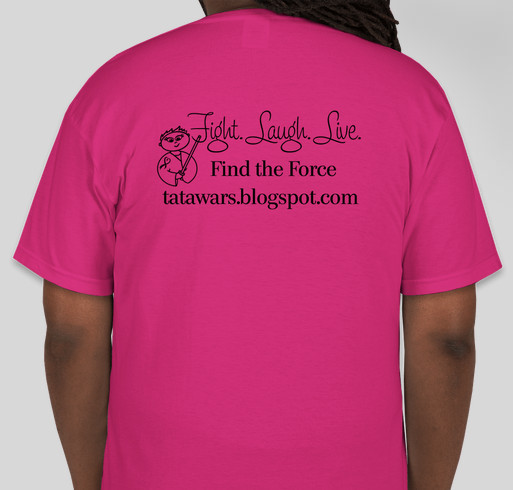 Amy's Medical Saga Fundraiser - unisex shirt design - back