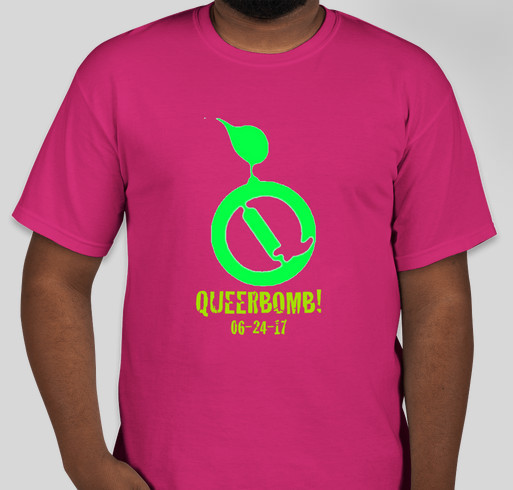 Fund QueerBomb 2017!!! Fundraiser - unisex shirt design - front
