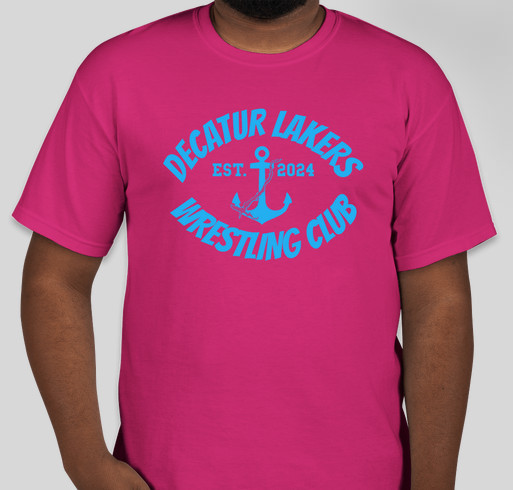 Decatur Lakers Wrestling Club T-Shirt Sales Fundraiser - unisex shirt design - front