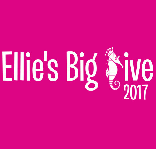 Ellie's Big Give 10 shirt design - zoomed