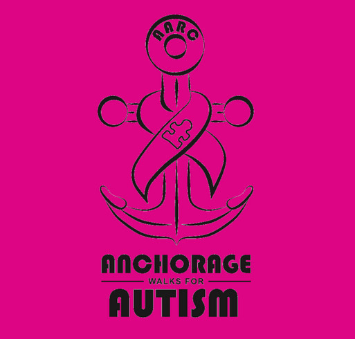 Anchorage Walks for Autism T-Shirt shirt design - zoomed
