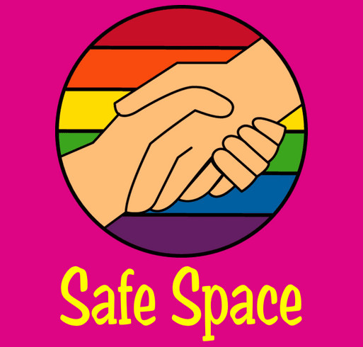 Safe Space for LGBTQ+ Youth shirt design - zoomed