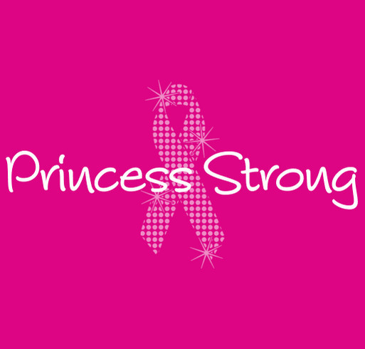 Team Princess Strong, Cure Search Fundraiser shirt design - zoomed