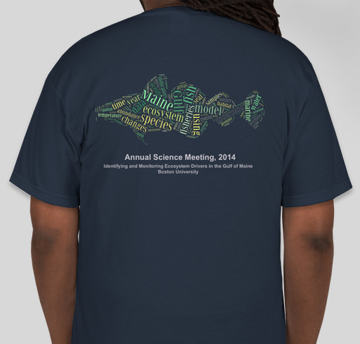 Research and Stewardship of the Gulf of Maine! Fundraiser - unisex shirt design - back